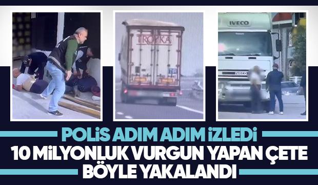 Çaldıkları içecekleri depoya indirirken yakalandılar