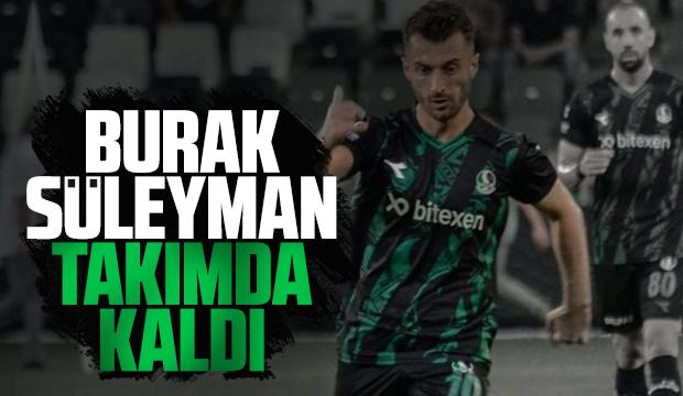 Burak Süleyman yeni sezonda da yeşil siyahlı formayı giyecek