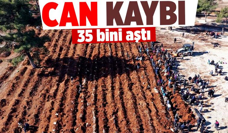 Depremlerde can kaybı 35 bini aştı