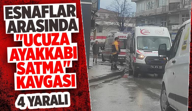 Ucuza ayakkabı satma kavgasında 4 kişi yaralandı