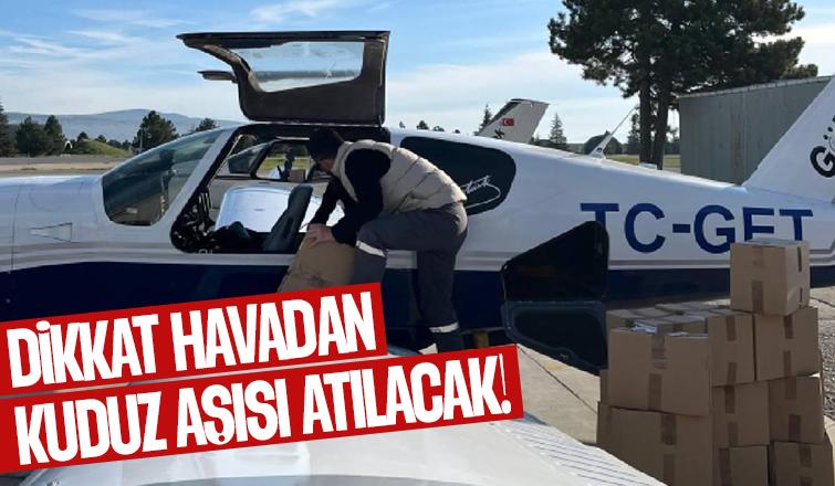 Kuduza karşı havadan aşı çalışması