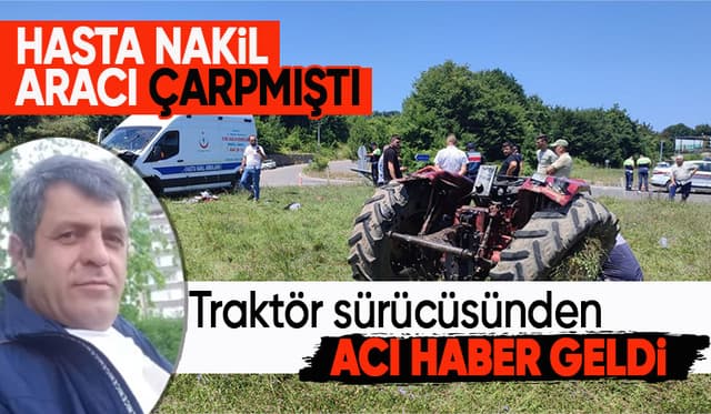 Traktör sürücüsü hayatını kaybetti