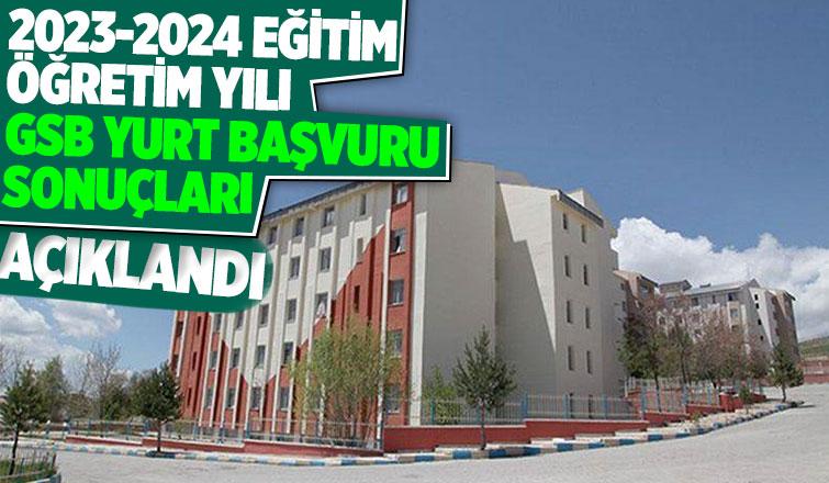 KYK yurt başvuru sonuçları açıklandı