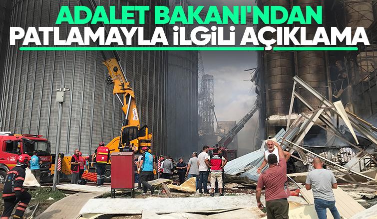 Adalet Bakanı açıkladı; Patlama ile ilgili yeni gelişme