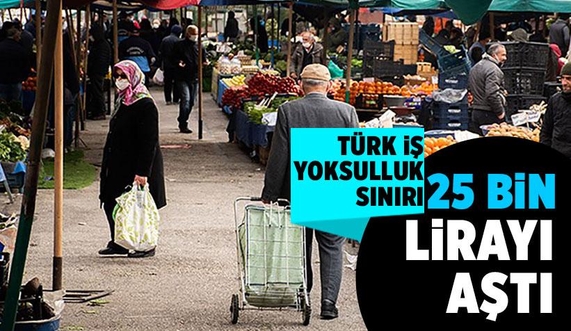 Türk-İş: Açlık Sınırı 7 Bin 785 Lira Oldu