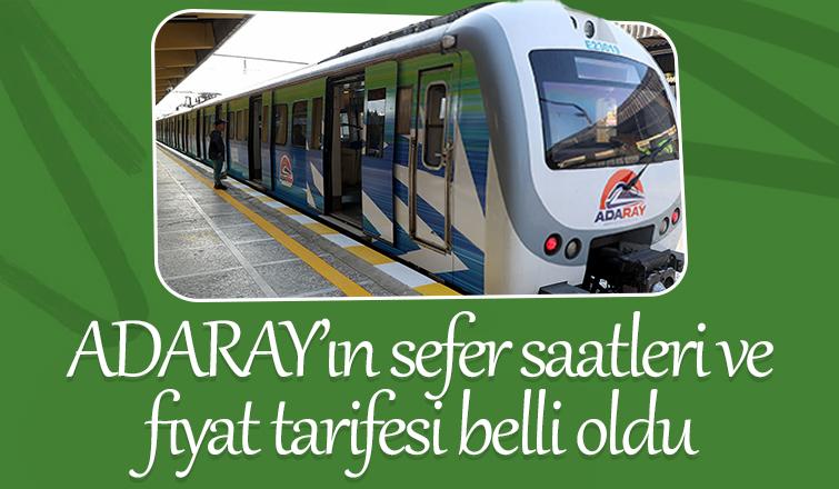 ADARAY'ın sefer saatleri ve fiyat tarifesi açıklandı