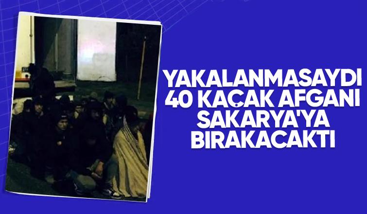 Sakarya'ya geliyorlardı 40 kaçak Afgan yakalandı