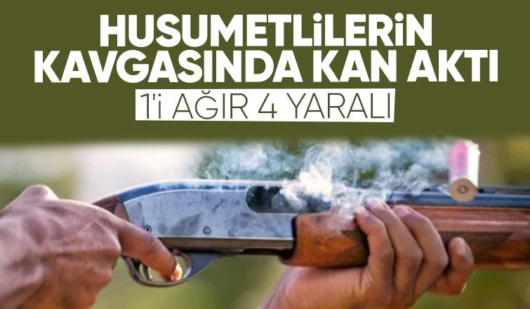 Silahlı kavgada 4 kişi yaralandı