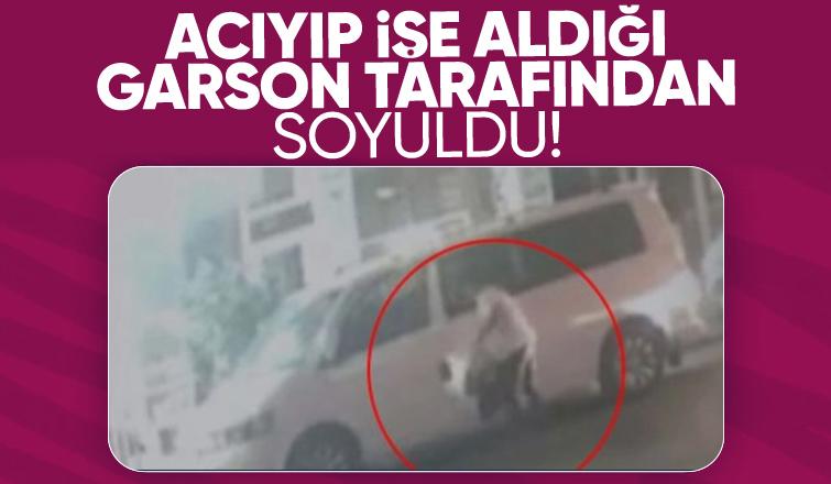 İş yeri sahibinin acıyıp işe aldığı garson patronunu soydu