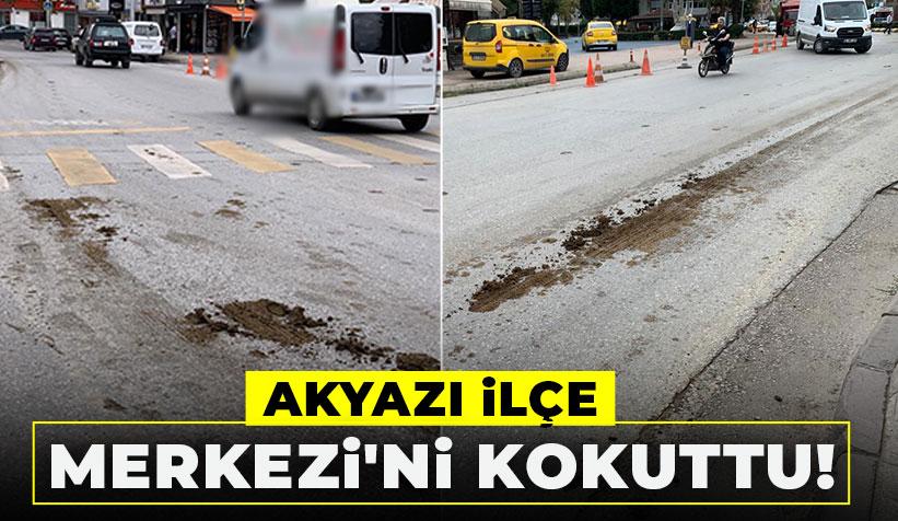 Caddeye Gübre Döke Döke Gitti, Kokudan Durulamadı