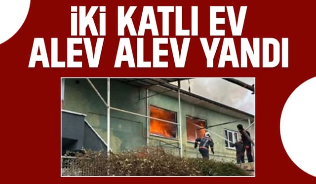 Hendek'te ev yangını