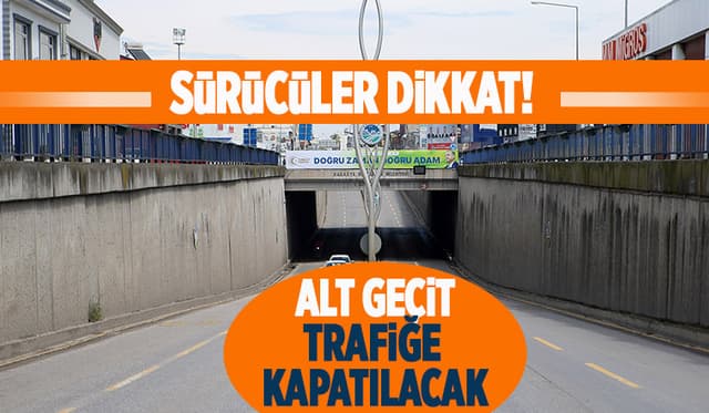 Büyükşehir altgeçitte bakım ve onarım çalışması yapacak