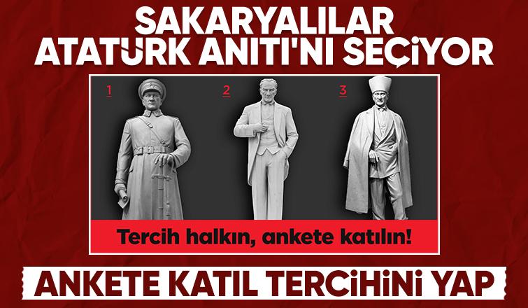 Atatürk anıtı anketi yayımlandı; Sakaryalılar seçecek