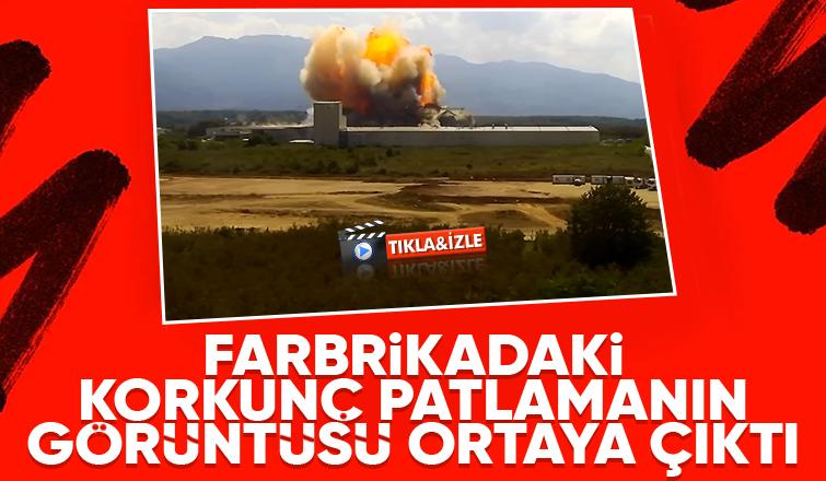 Hendek'teki fabrika böyle patladı