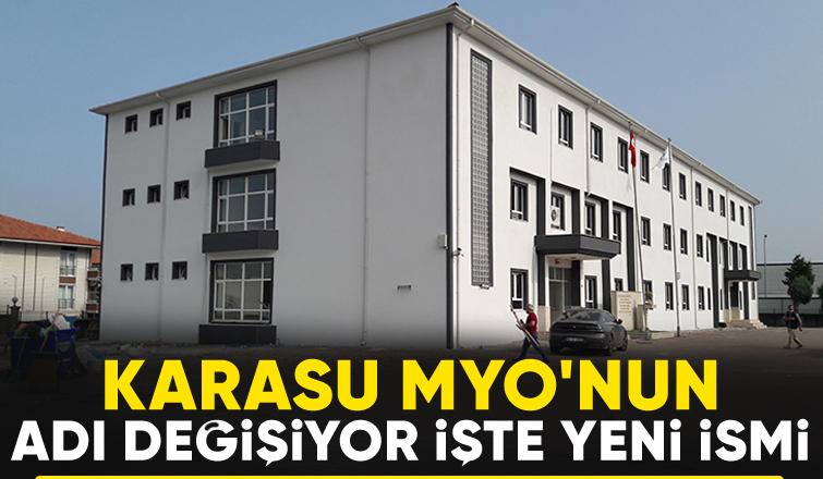 Karasu MYO'nun adı değişecek