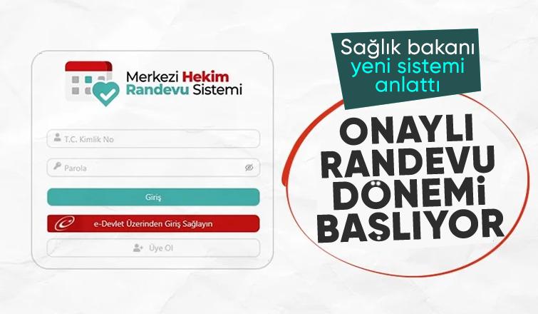 Fahrettin Koca açıkladı: MHRS'de onaylı randevu dönemi başlıyor