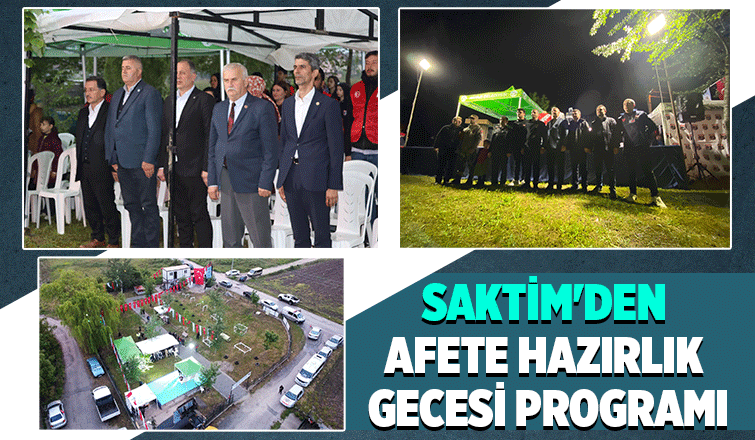 SAKTİM afete hazırlık programı