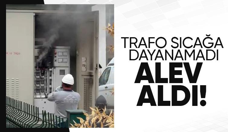 Akyazı'da trafo yangını