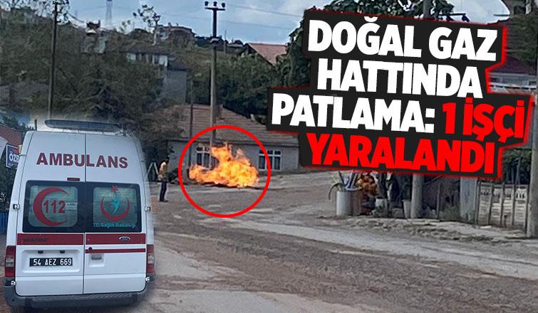 Doğal gaz hattında patlama