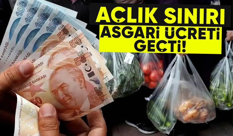 Asgari ücret açlık sınırının altında kaldı