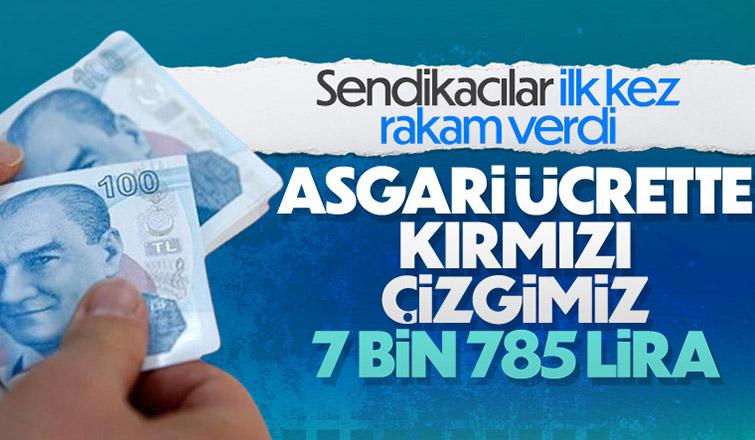 TÜRK-İŞ: Asgari Ücrette Kırmızı Çizgimiz 7 bin 785 lira