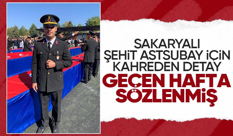 Şehit astsubay Mehmet Fatih Çangır geçen hafta sözlenmiş