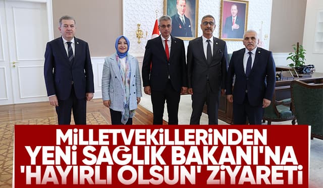 Sağlık Bakanı'na hayırlı olsun ziyareti