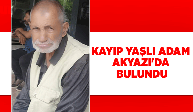 Kayıp yaşlı adam arazide bulundu