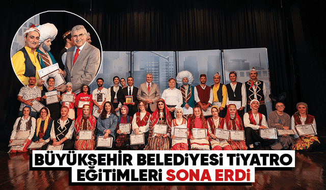 Tiyatro eğitimleri sona erdi