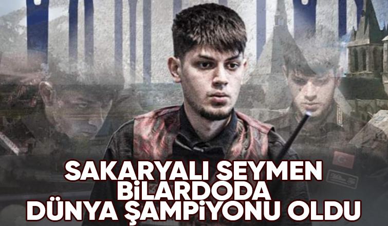 Sakaryalı milli bilardocu Seymen Dünya Şampiyonu oldu