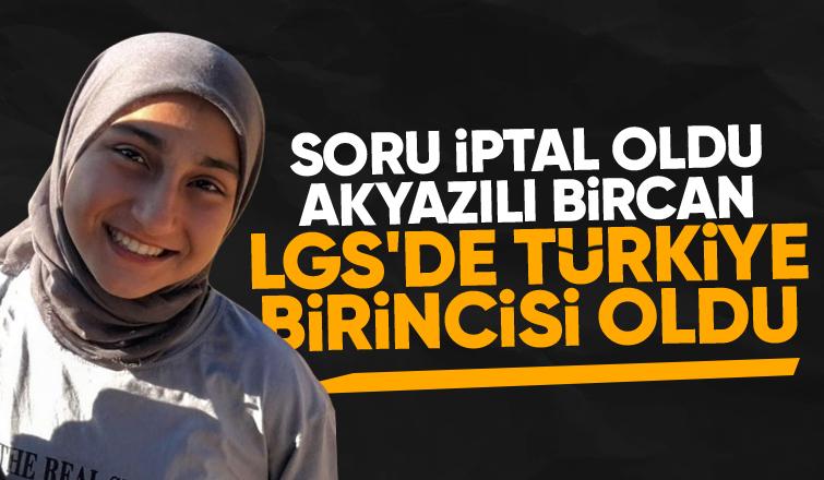 Bircan Sena Yıldız LGS'de Türkiye birincisi