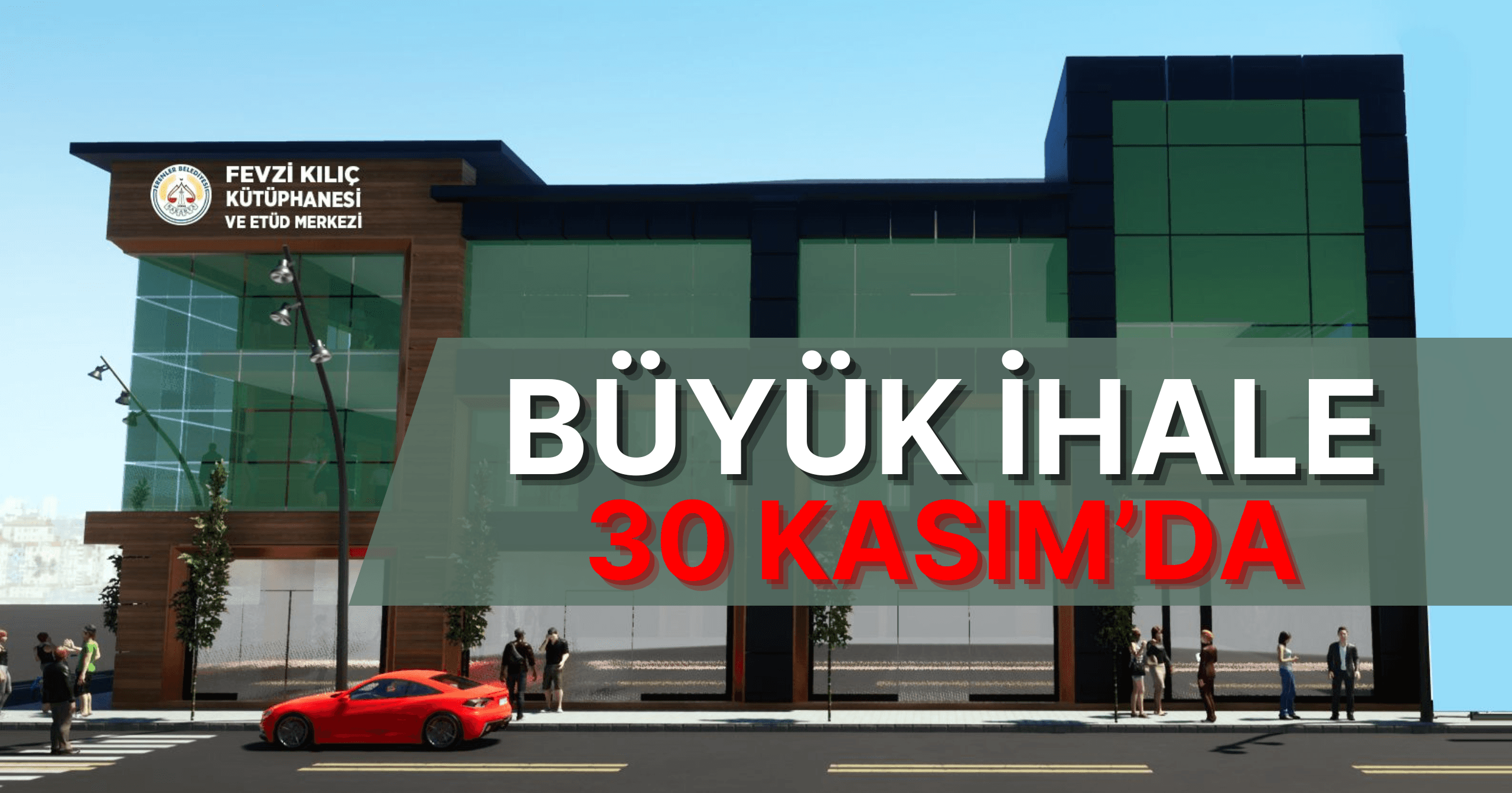 Erenler'in ilk kütüphanesi'nin ihalesi 30 kasım'da