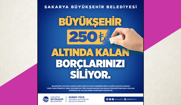 250 TL altında kalan borçlar silinecek