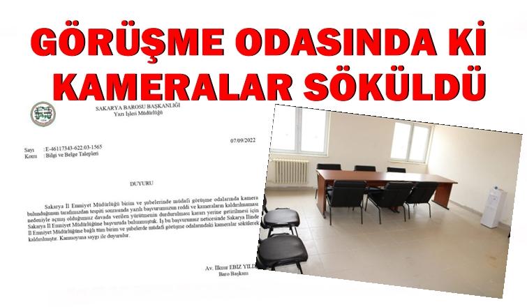 Avukat Görüşme Odasında ki Kameralar Söküldü