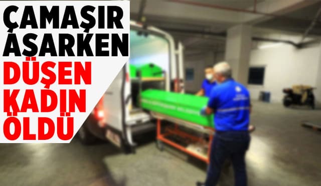 Çamaşır Asarken Düşüp Öldü