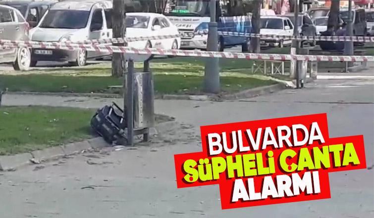 Şehir merkezinde şüpheli çanta polisi alarma geçirdi