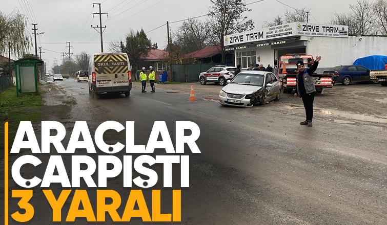 Ferizli'de kaza 3 yaralı