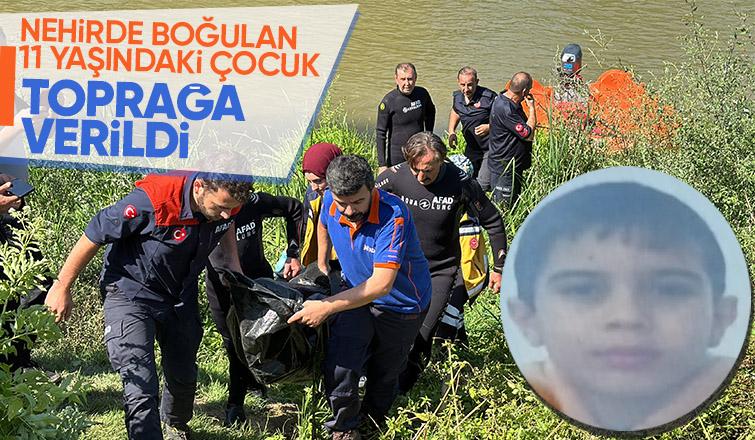 Nehirde boğulmuştu toprağa verildi