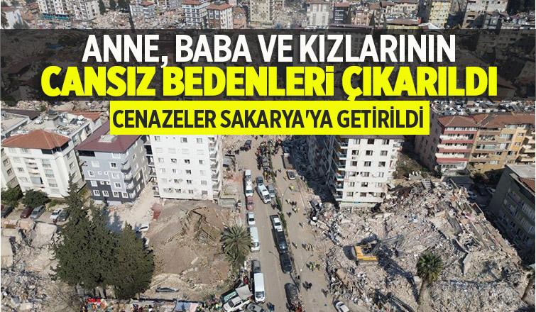 Enkaz altında kalan Sakaryalı aileden acı haber geldi