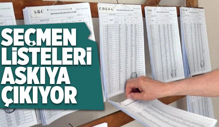 Yurt içi seçmen listeleri askıya çıkıyor! 17 Ocak'a kadar itiraz edilebilecek