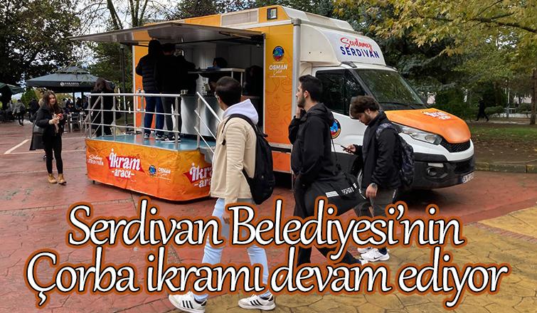 Serdivan'da öğrencilere çorba ikramı