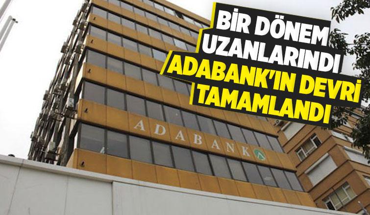 İsmini Adapazarı'ndan alan bankanın devri tamamlandı