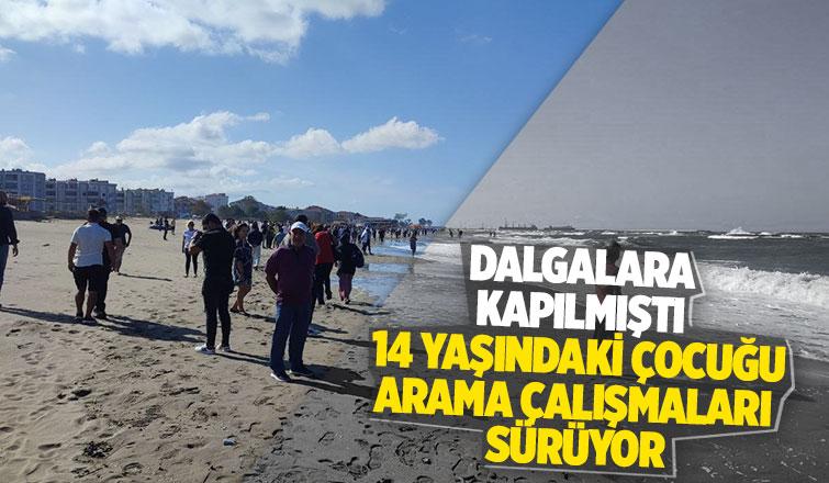 Karadenizde kaybolan çocuğu arama çalışmaları devam ediyor