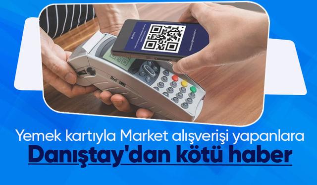 Danıştay'dan yemek kartı kararı