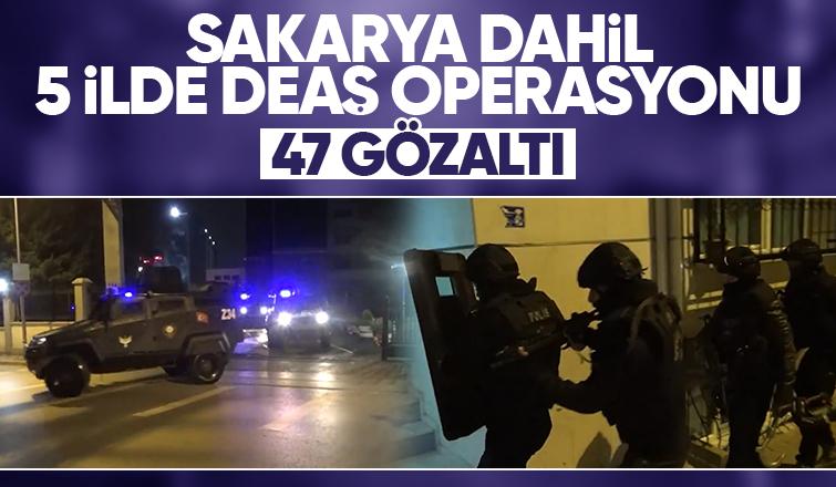 Sakarya dahil 5 ilde terör operasyonu