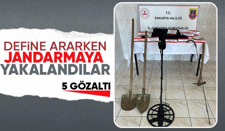 Kaynarca'da 5 kişi define ararken yakalandı