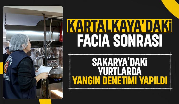 Sakarya'daki öğrenci yurtlarında yangın denetimi