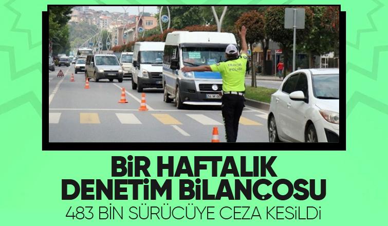 Bir haftada 3 milyon araç denetlendi