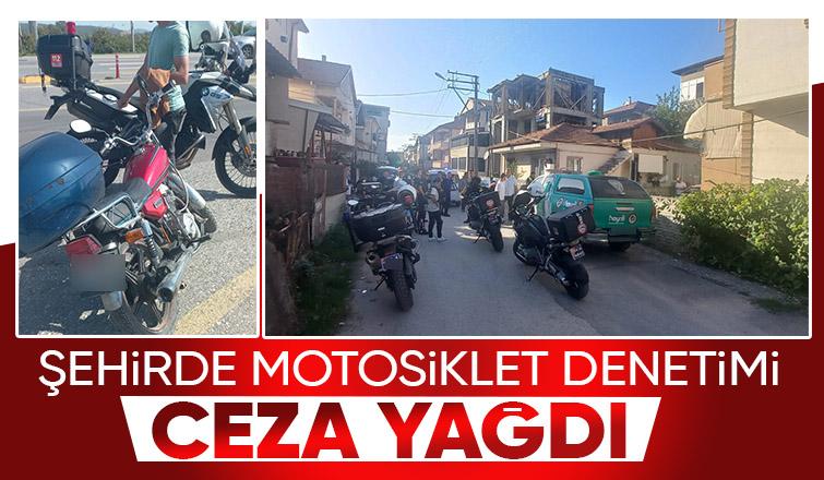 Motosikletlilere ceza yağdı