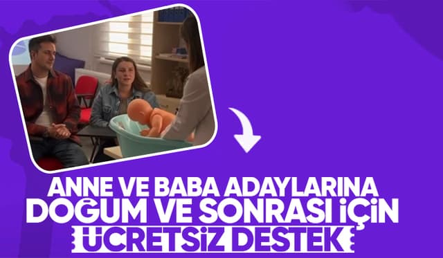 Anne ve baba adaylarına ücretsiz destek